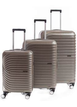 Set de 3 valises rigides 8 roulettes Titane2.0 Metzelder