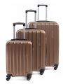 Set de 3 valises rigides 4 roulettes Selecta Metzelder