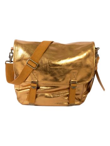 Sac besace Grand cuir Métallisé Sac US