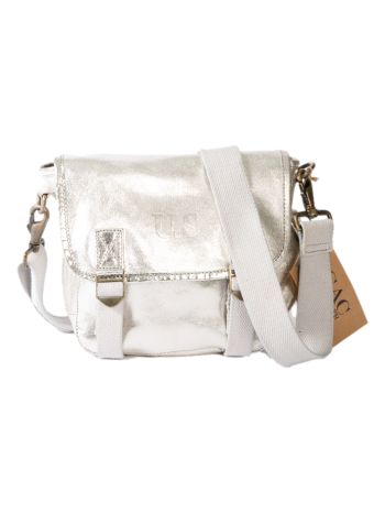 Sac besace Petit cuir Métallisé Sac US