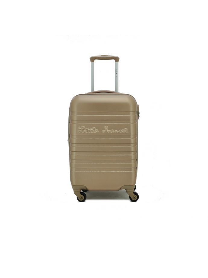 Valise Cabine Rigide4 roulettes Taupe Little Marcel