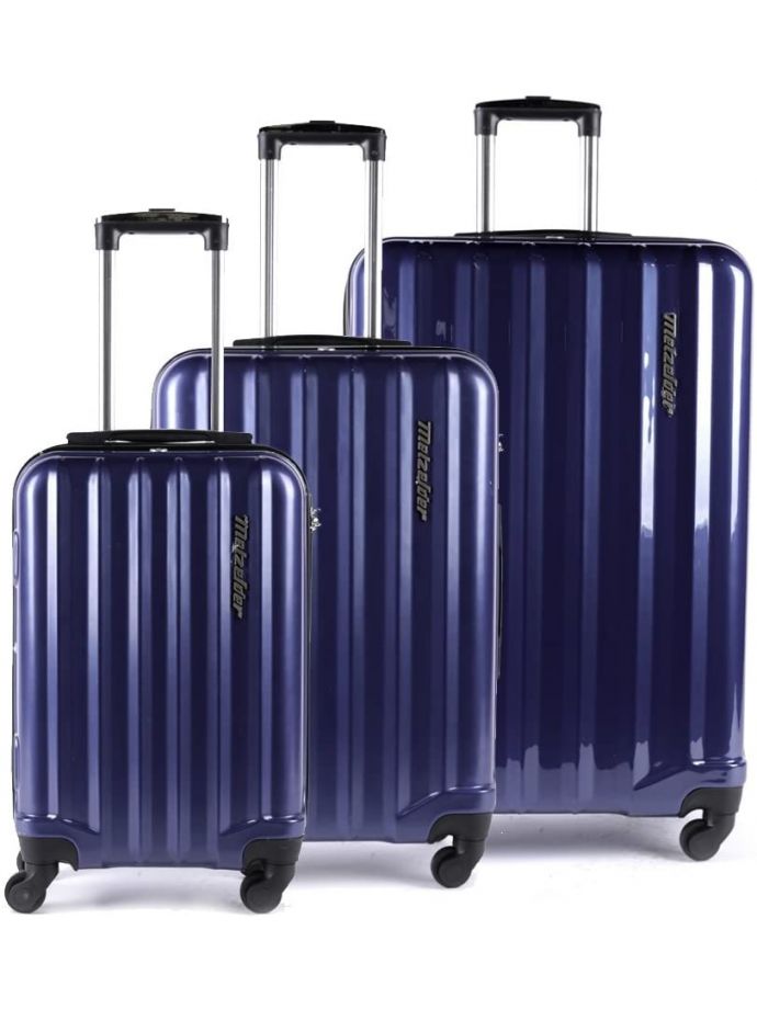 Set de 3 valises rigides 4 roulettes Selecta Metzelder