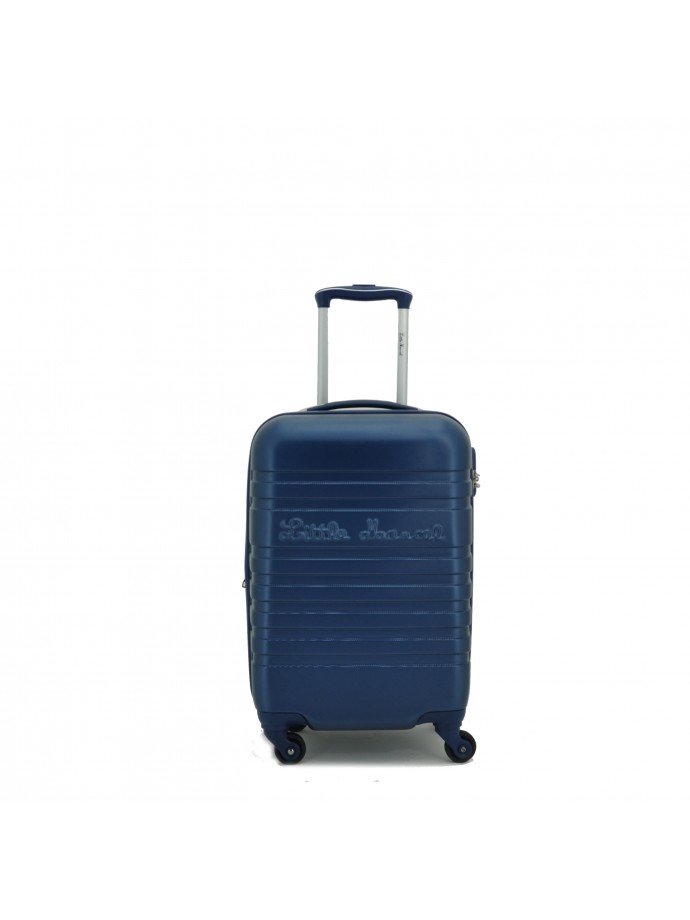 Valise Cabine Rigide 4 roulettes Bleu Marine Little Marcel