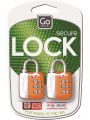 Lot de 2 cadenas à code TSA Go Travel