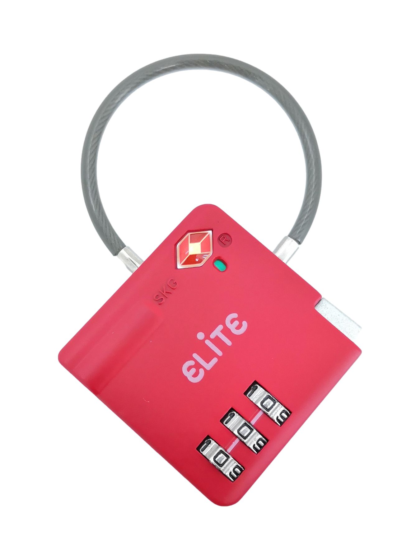 Cadenas Valise à Code 3 Chiffres (Rouge)